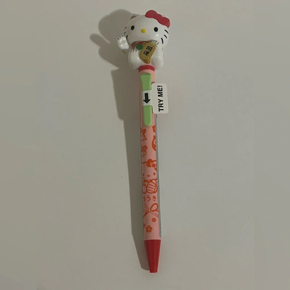 Hello Kitty White Lucky Cat Ballpoint Pen